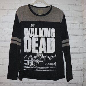 Men's Walking Dead AMC Long sleeve Gray shirt Size XL